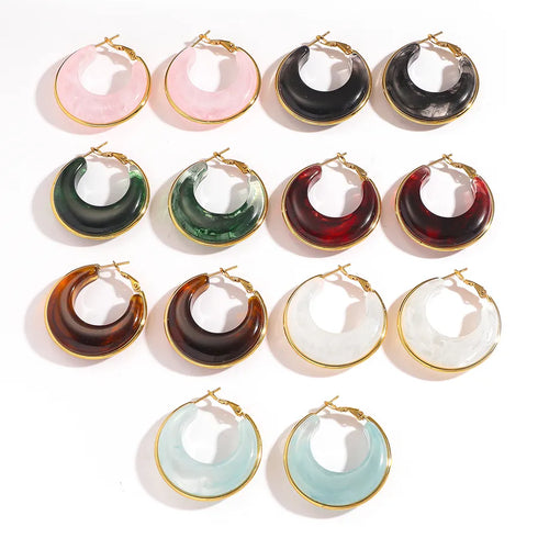 Titanium Steel Earrings 316L Stainless Steel Earring Circle Multi-Functional Quality Suitable For Commuting And Casual Occasions