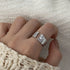 Elegant Versatile Fashionable Commute Zircon Embedded Open Ring Women's Personality Light Luxury High-End Simple Hand Jewelry