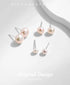 Freshwater pearl sterling silver ear studs