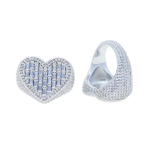 Jewelry Hip-Hop Retro Geometric Copper Zircon Rings