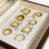 18K Gold Plated Shell Rings