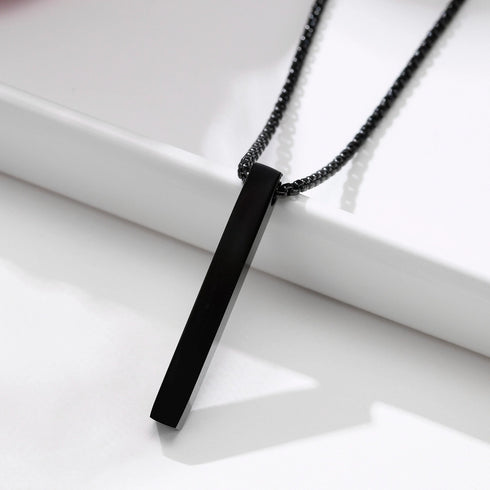 Three-dimensional Cross Pendant Necklace