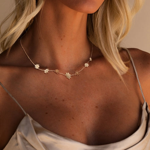 Stainless Steel 18K Gold Plated Sweet Simple Style Plating Inlay Daisy Shell