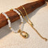 Pearl Retro Vacation Classic Style Tortoise Sun Scallop Necklaces