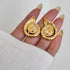 Shell design 18K Gold Plated Ear Studs