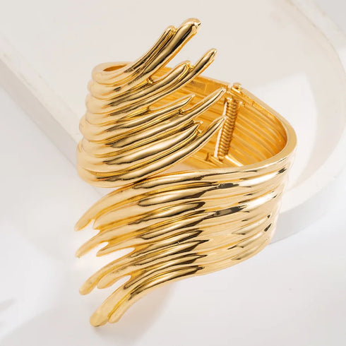 Exaggerated Oversized Geometric Alloy Bangles Wholesale