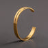 304 Stainless Steel 18K Gold Plated Basic Polishing Plating C Shape