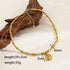 Solid color 18k gold plated beaded necklaces