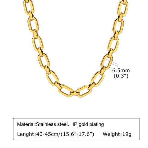 304 Stainless Steel 18K Necklace