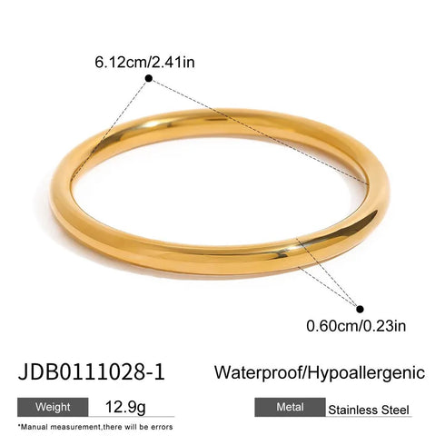 PVD Coated Real Gold Plated Geometric 316 Stainless Steel Classical Romantic Waterproof Non Tarnish Rings Bracelets