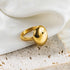 Stainless steel plating 18k gold plated rings