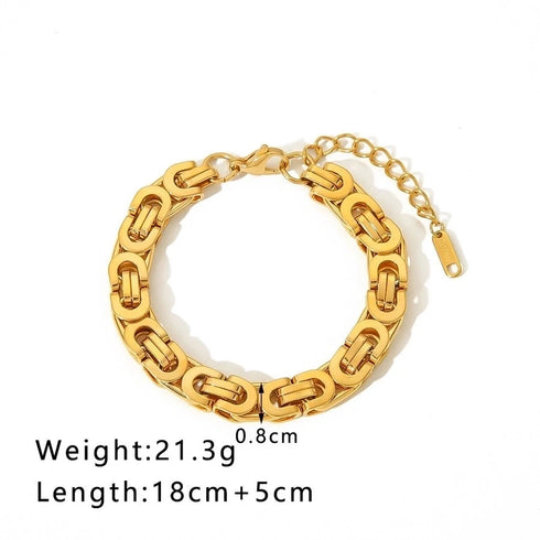 Hip-Hop Punk Classic Gold Plated Bracelets In Bulk