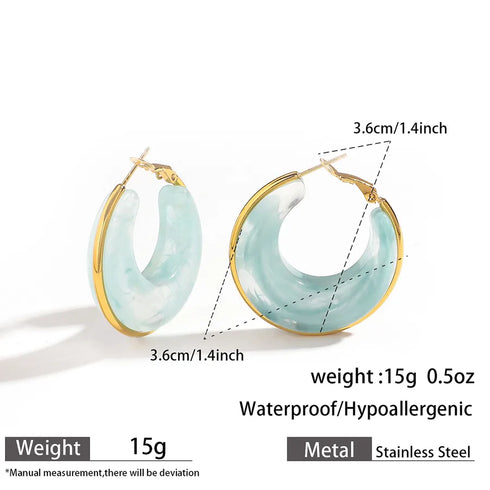 Titanium Steel Earrings 316L Stainless Steel Earring Circle Multi-Functional Quality Suitable For Commuting And Casual Occasions