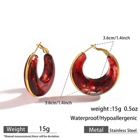 Titanium Steel Earrings 316L Stainless Steel Earring Circle Multi-Functional Quality Suitable For Commuting And Casual Occasions