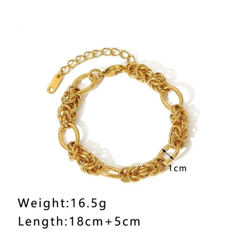 Hip-Hop Punk Classic Gold Plated Bracelets In Bulk