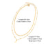 Casual Style Letter Stainless Steel Pendant Necklace with ball chain snake chain