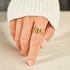 Hot sale s925 sterling silver personalized LOVE English ring female fashion simple ins style Index ring