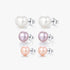 Freshwater pearl sterling silver ear studs