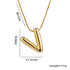 Initial stainless steel plating 18k gold plated necklace