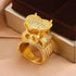 Jewelry Hip-Hop Retro Geometric Copper Zircon Rings