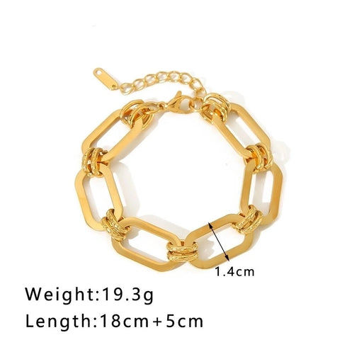 Hip-Hop Punk Classic Gold Plated Bracelets In Bulk