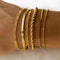 Stainless Steel 16K Gold Plated Bracelets