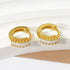 1 Pair IG Style Simple Style Geometric Plating Inlay Copper Zircon Hoop Earrings