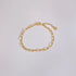 Stainless Steel 16K Gold Plated Bracelets