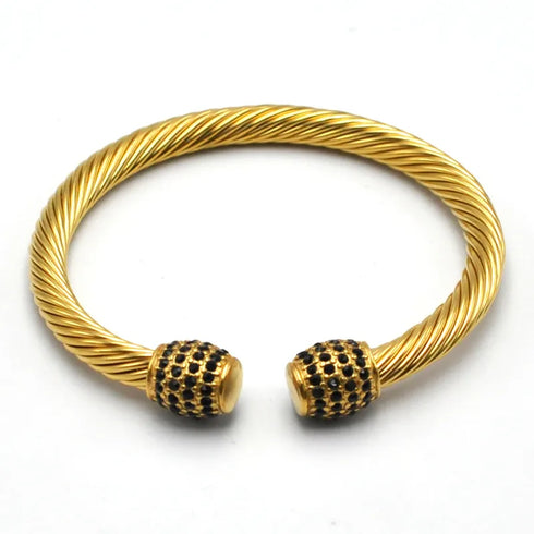 Twisted Cable Bracelet Cable Wire Bangles Stainless Steel