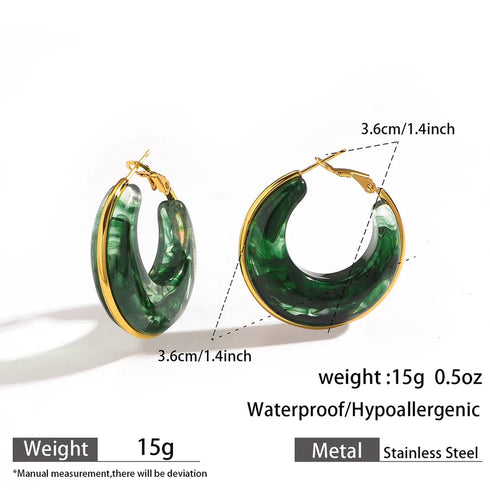 Titanium Steel Earrings 316L Stainless Steel Earring Circle Multi-Functional Quality Suitable For Commuting And Casual Occasions