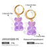 PVD Coated Real Gold Plated Cherry Bear Heart Shape 316 Stainless Steel Acrylic IG Style Casual Cute Waterproof Non Tarnish Earrings Necklace