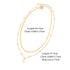 Casual Style Letter Stainless Steel Pendant Necklace with ball chain snake chain