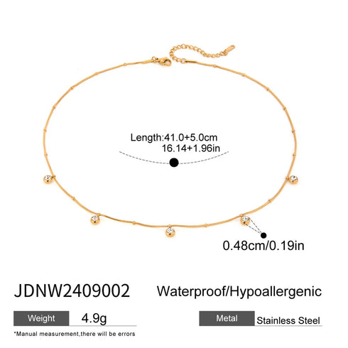 PVD Coated Real Gold Plated Geometric 316 Stainless Steel Modern Style Waterproof Non Tarnish Rings Bracelets Necklace